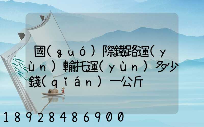 國(guó)際鐵路運(yùn)輸托運(yùn)多少錢(qián)一公斤